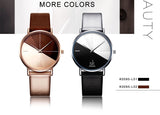 Women's Watches Fashion Leather Wrist Watch Vintage Ladies Watch Irregular Clock - Sellve