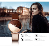 Women's Watches Fashion Leather Wrist Watch Vintage Ladies Watch Irregular Clock - Sellve