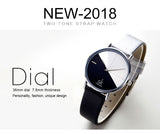 Women's Watches Fashion Leather Wrist Watch Vintage Ladies Watch Irregular Clock - Sellve