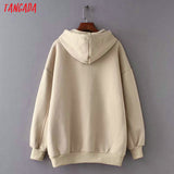 Women fleece hoodie sweatshirts winter japanese fashion Oversize ladies pullovers warm pocket hooded jacket - Sellve