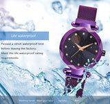 Ladies Magnetic Starry Sky Clock Luxury Women Watches Fashion Diamond Female Quartz Wristwatches - Sellve