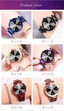 Ladies Magnetic Starry Sky Clock Luxury Women Watches Fashion Diamond Female Quartz Wristwatches - Sellve