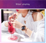 Ladies Magnetic Starry Sky Clock Luxury Women Watches Fashion Diamond Female Quartz Wristwatches - Sellve