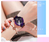 Ladies Magnetic Starry Sky Clock Luxury Women Watches Fashion Diamond Female Quartz Wristwatches - Sellve