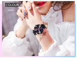 Ladies Magnetic Starry Sky Clock Luxury Women Watches Fashion Diamond Female Quartz Wristwatches - Sellve