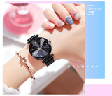 Ladies Magnetic Starry Sky Clock Luxury Women Watches Fashion Diamond Female Quartz Wristwatches - Sellve