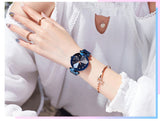 Ladies Magnetic Starry Sky Clock Luxury Women Watches Fashion Diamond Female Quartz Wristwatches - Sellve