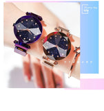 Ladies Magnetic Starry Sky Clock Luxury Women Watches Fashion Diamond Female Quartz Wristwatches - Sellve