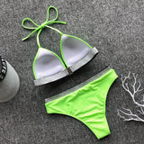 High Waist Bikini 2020 Swimsuit Women Swimwear Push Up Halter Bikini Set Bather Bathing Suit Beach Wear Female - Sellve