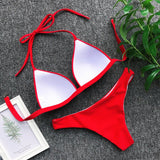 High Waist Bikini 2020 Swimsuit Women Swimwear Push Up Halter Bikini Set Bather Bathing Suit Beach Wear Female - Sellve