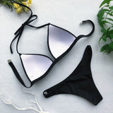 High Waist Bikini 2020 Swimsuit Women Swimwear Push Up Halter Bikini Set Bather Bathing Suit Beach Wear Female - Sellve