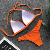 High Waist Bikini 2020 Swimsuit Women Swimwear Push Up Halter Bikini Set Bather Bathing Suit Beach Wear Female - Sellve