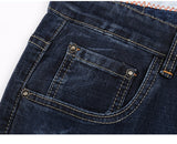 Men's Jeans 2020 Summer Denim Pants Slim Straight Dark Blue Regular Fit Leisure Long Trousers Jean Men Hombre - Sellve