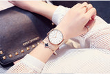 Women Watches Top Brand Luxury Japan Quartz Movement Stainless Steel Sliver White Dial Waterproof Wristwatches - Sellve