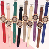 Women Watches Set Starry Sky Ladies Bracelet Watch Casual Leather Sports Quartz Wristwatch Clock Relogio Feminino - Sellve