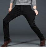 Men's Classic Black Jeans Elastic Slim Fit Denim Jean Trousers Male Business Casual Pants Brand - Sellve