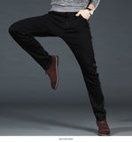 Men's Classic Black Jeans Elastic Slim Fit Denim Jean Trousers Male Business Casual Pants Brand - Sellve