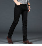 Men's Classic Black Jeans Elastic Slim Fit Denim Jean Trousers Male Business Casual Pants Brand - Sellve