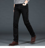 Men's Classic Black Jeans Elastic Slim Fit Denim Jean Trousers Male Business Casual Pants Brand - Sellve