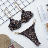 Sexy Bikini Women Swimsuit Solid Bikini Set Push Up Swimwear Low Waist Bathing Suits Beach Wear 2020 - Sellve