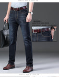 Men Jeans Skinny Slim Fit Black Blue Denim Biker Stretch Pants Trousers Casual Distressed - Sellve