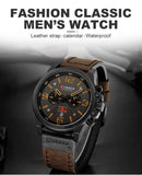 CURREN Mens Watches Top Luxury Brand Waterproof Sport Wrist Watch - Sellve