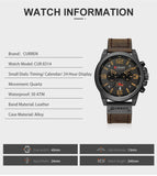 CURREN Mens Watches Top Luxury Brand Waterproof Sport Wrist Watch - Sellve