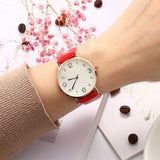 Top Style Fashion Women's Luxury Leather Band Analog Quartz Wrist Watch Golden Ladies Watch - Sellve