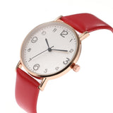 Top Style Fashion Women's Luxury Leather Band Analog Quartz Wrist Watch Golden Ladies Watch - Sellve