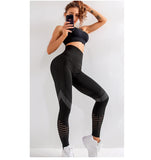 Women High Waist Push Up Leggings Hollow Fitness Leggins Workout Legging For Women Casual Jeggings - Sellve