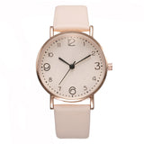 Top Style Fashion Women's Luxury Leather Band Analog Quartz Wrist Watch Golden Ladies Watch - Sellve