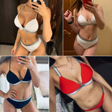 High Waist Bikini 2020 Swimsuit Women Swimwear Push Up Halter Bikini Set Bather Bathing Suit Beach Wear Female - Sellve