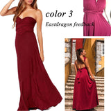 Sexy Women Multiway Wrap Convertible Boho Maxi Club Red Dress Bandage Long Dress Party Bridesmaids - Sellve