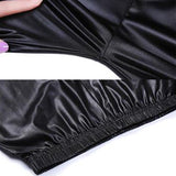 High Waist Faux Leather Sexy Thin Black women  Leggings Stretchy Push Up Leggings Plus Size - Sellve