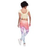 Women Fashion Legging Aztec Round Ombre Printing leggins Slim High Waist  Leggings Woman Pants - Sellve