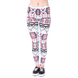 Women Fashion Legging Aztec Round Ombre Printing leggins Slim High Waist  Leggings Woman Pants - Sellve