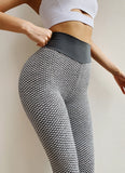 Seamless Fitness Women Leggings Fashion Patchwork Print High Waist Elastic Push Up Ankle Length Polyester Leggings - Sellve