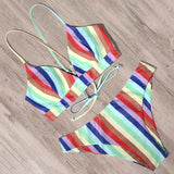 Sexy Bandage Bikini 2020 Swimsuit Swimwear Women Thong Push Up Bikinis Set women's swimming suit - Sellve