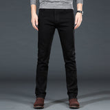 Men's Classic Black Jeans Elastic Slim Fit Denim Jean Trousers Male Business Casual Pants Brand - Sellve