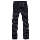 Men's Classic Black Jeans Elastic Slim Fit Denim Jean Trousers Male Business Casual Pants Brand - Sellve