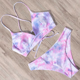 Sexy Bandage Bikini 2020 Swimsuit Swimwear Women Thong Push Up Bikinis Set women's swimming suit - Sellve