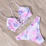 Sexy Bandage Bikini 2020 Swimsuit Swimwear Women Thong Push Up Bikinis Set women's swimming suit - Sellve