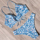 Sexy Bandage Bikini 2020 Swimsuit Swimwear Women Thong Push Up Bikinis Set women's swimming suit - Sellve