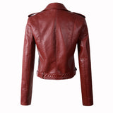 New Arrival Winter Autumn Motorcycle leather jackets yellow leather jacket women leather coat  slim PU jacket Leather - Sellve