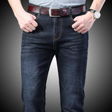 Men Jeans Skinny Slim Fit Black Blue Denim Biker Stretch Pants Trousers Casual Distressed - Sellve