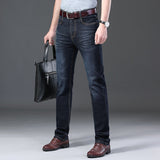 Men Jeans Skinny Slim Fit Black Blue Denim Biker Stretch Pants Trousers Casual Distressed - Sellve