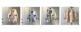 Fashion Trench Coats Female Spring Windbreaker Drawstring Coats Casual Loose Safari Clothes Stand Collar - Sellve