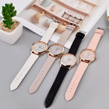 Luxury Brand Leather Quartz Women's Watch Ladies Fashion Watch Women Wristwatch Clock - Sellve