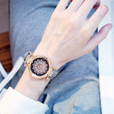 Women Watches Set Starry Sky Ladies Bracelet Watch Casual Leather Sports Quartz Wristwatch Clock Relogio Feminino - Sellve