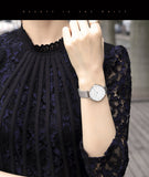 Women Watch 1 set Bracelet Japan Quartz Movement Simple Waterproof Rose Gold Stainless Steel Mesh Ladies watch - Sellve